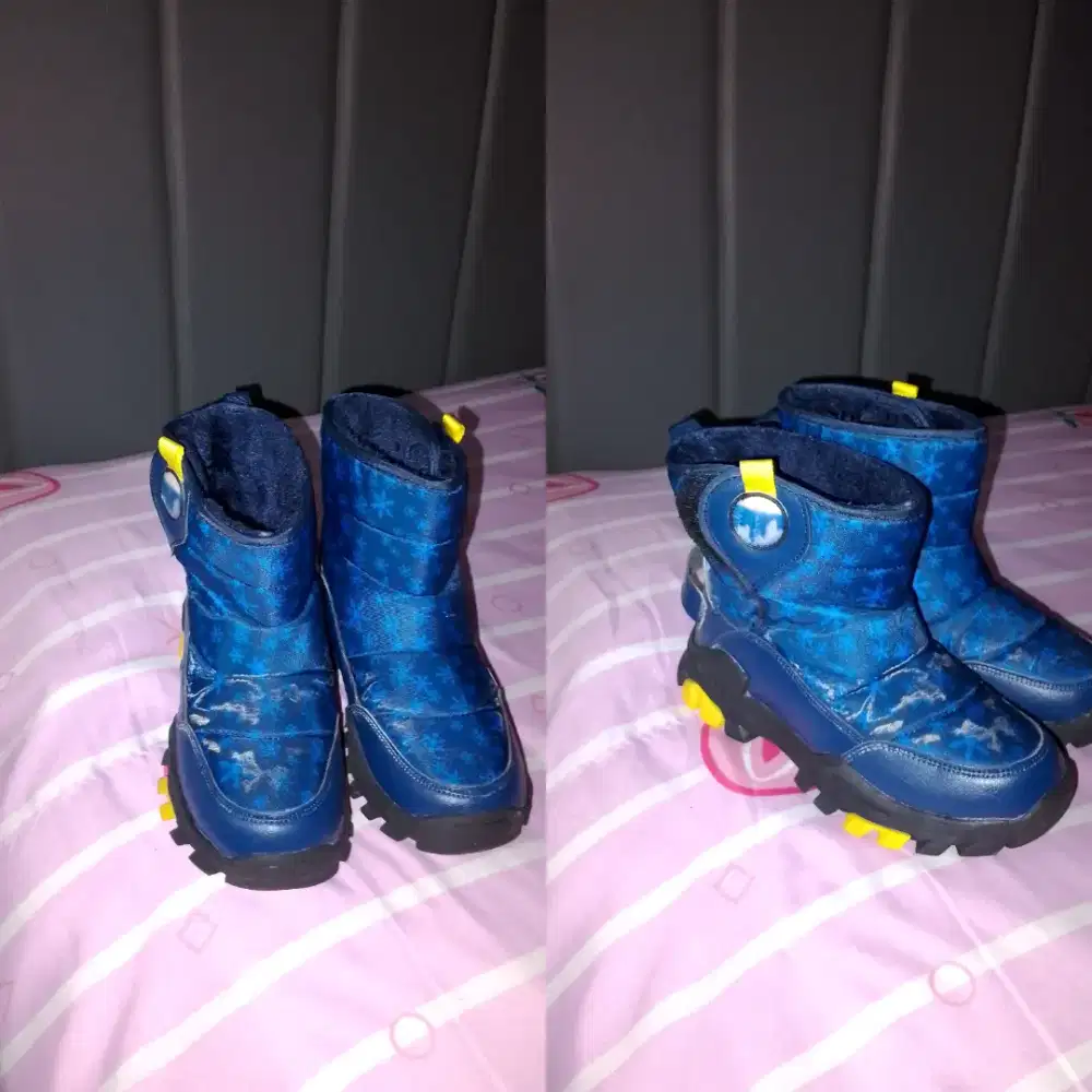 kids winter snow boots thermal sepatu anak laki musim dingin