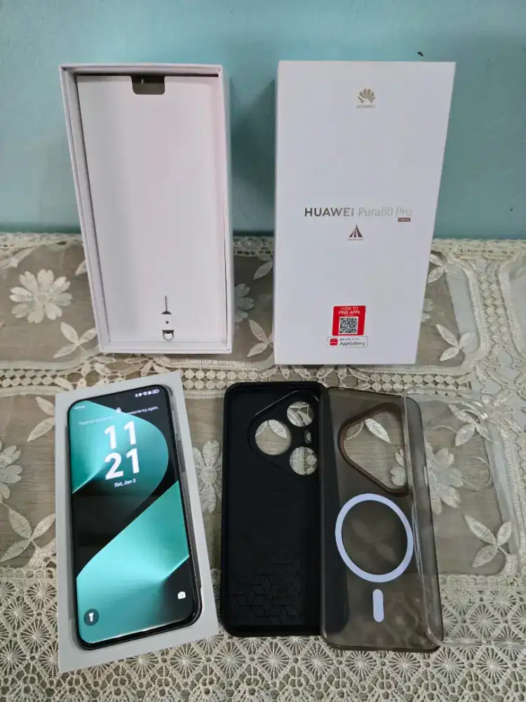 Jua Huawei Pura 80 Pro 12/512GB Resmi Fullset Garansi ON