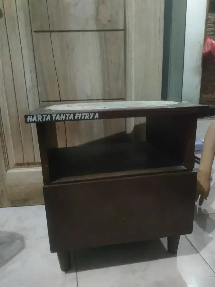 Meja kayu jati asli