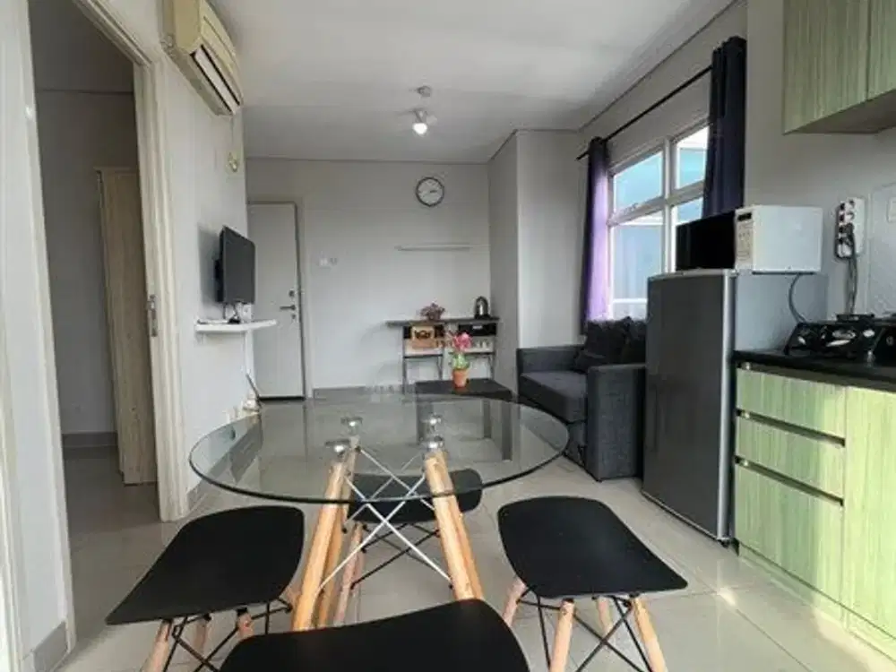 Termurah! Dijual 2br furnished siap huni Apartemen Madison park Central park fasilitas lengkap