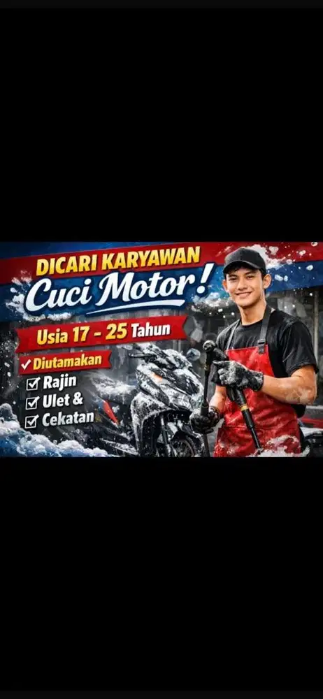 lowongan kerja cuci motor