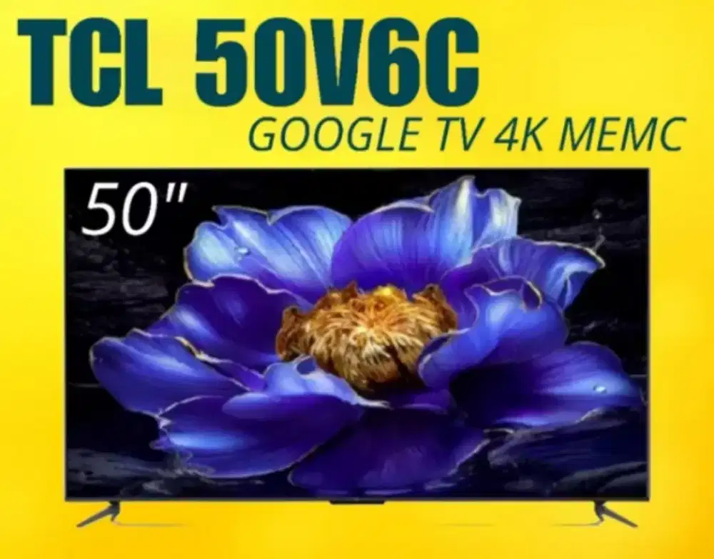 Tv TCL 50 inch UHD Digital Smart Google TV 50V6C Framless