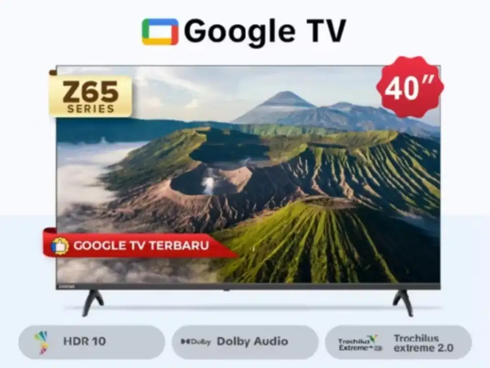 Coocaa 40 inch FHD Digital Smart Google TV 40Z65 Framless