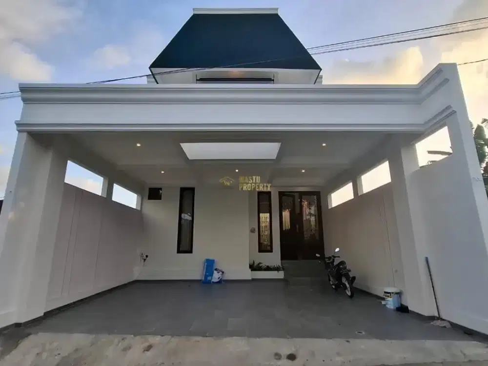 RUMAH SIAP HUNI, 2 LANTAI FULL FURNISHED DI MAGUWOHARJO 10 MENIT KE MALL AMPLAZ