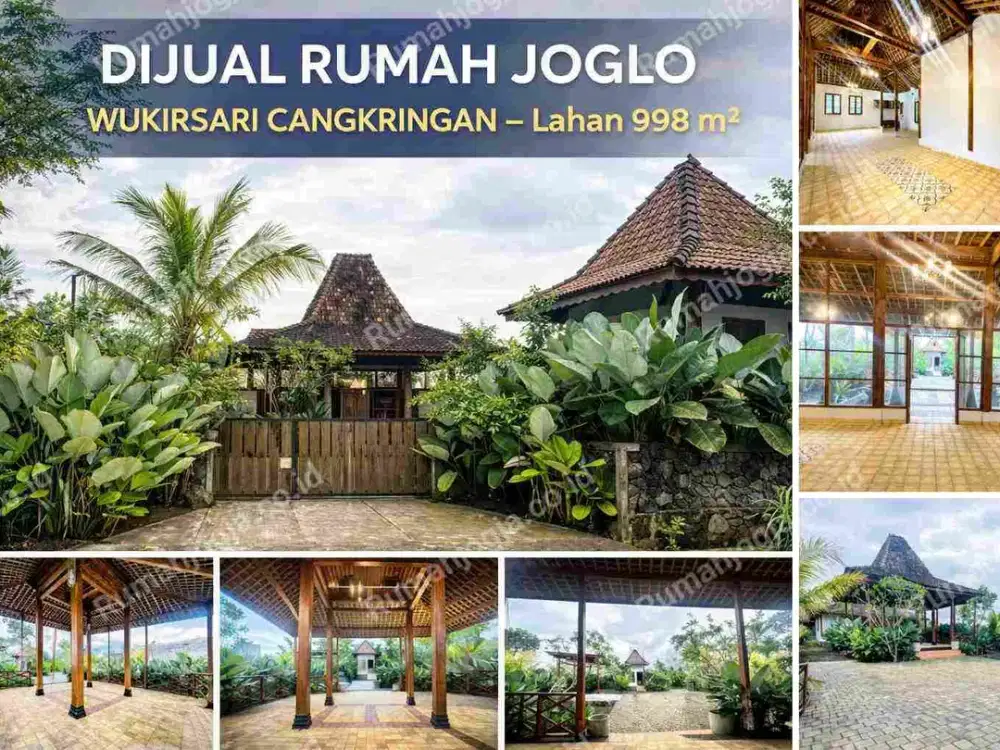Rumah Joglo Cangkringan Sleman – Lingkungan Asri View Sawah