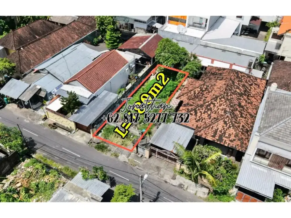 Dijual Tanah SHM 180 m2 di Kawasan Premium Renon Tukad Batanghari - LSKT