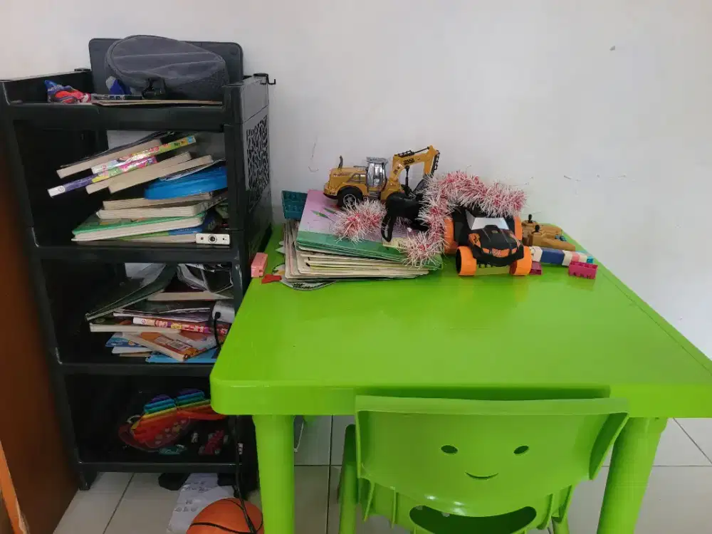 Set kursi napoly, set meja belajar anak, meja makan