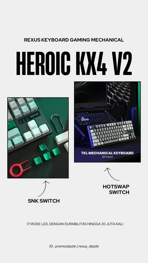 Rexus Heroic KX4 V2 keyboard gaming