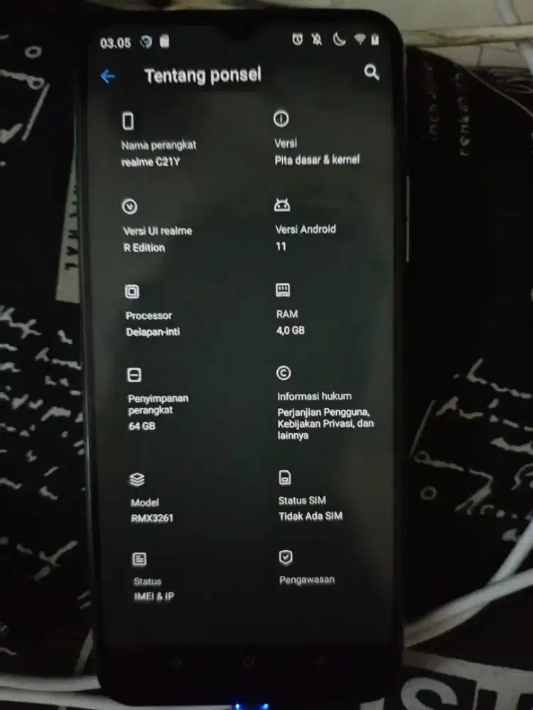 Realme C21y ram 4/64
