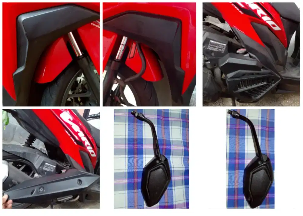 Spion Honda/Garnish/CoverRadiator/CoverKnalpot semua ORI