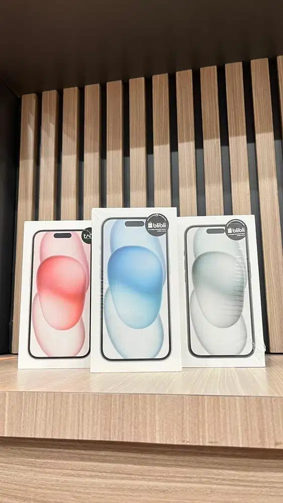 IPHONE 15 128 NEW RESMI INDO (BLACK,BLUE,PINK)