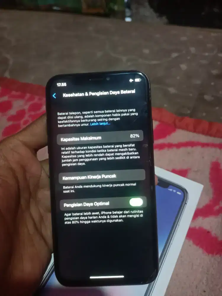 iPhone X 256 GB lengkap