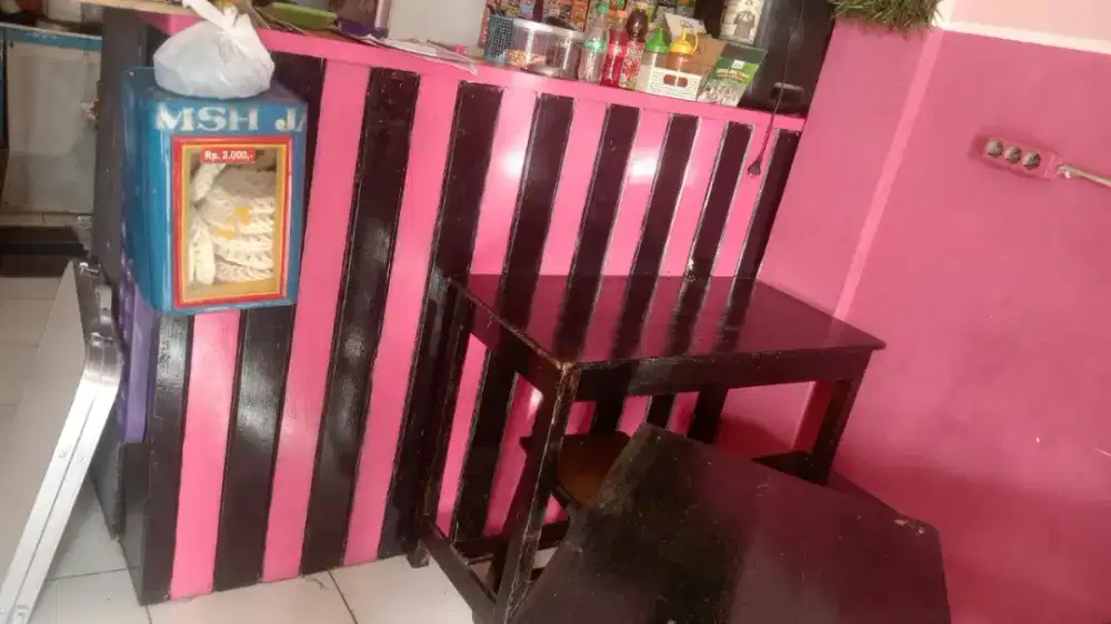 Dijual  per set meja +kursi (4 kursi)