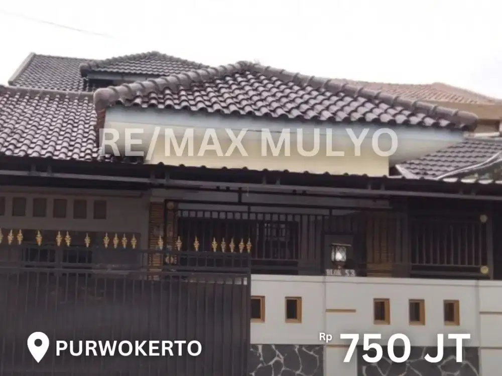 Dijual Rumah 2 Lantai Siap Huni Area Purwokerto Utara