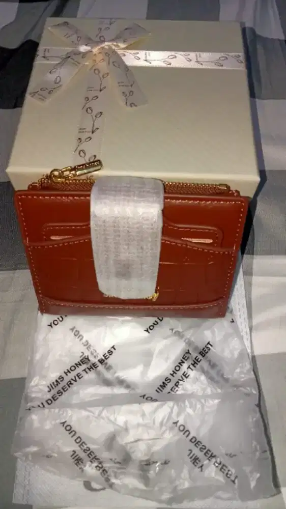 Jims Honey-Little Agnes-Dompet Lipat Wanita-Brown ( New )