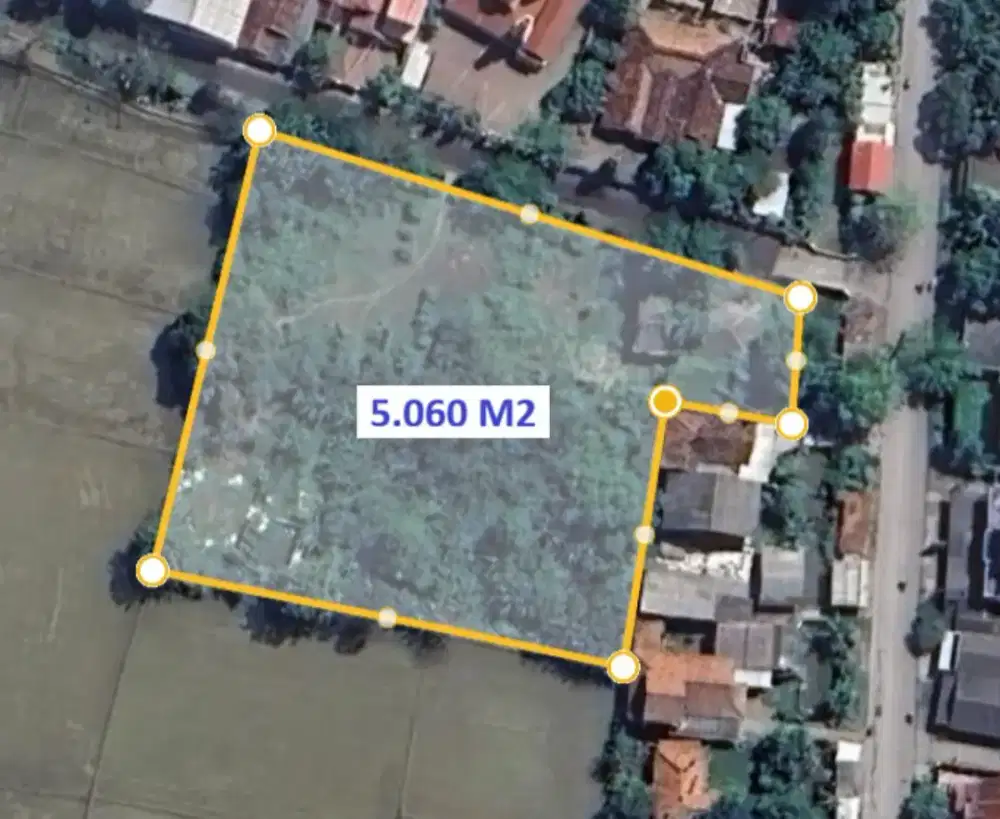 Dijual Tanah SHM 5.060M² Pinggir Jl. Raya Cilamaya-Cikampek