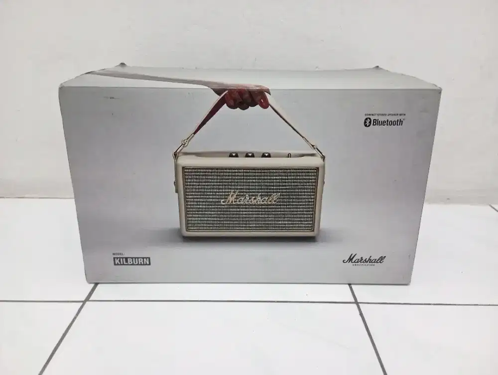 Marshall Kiburn gen 1 cream bluetooth speaker original batre drop