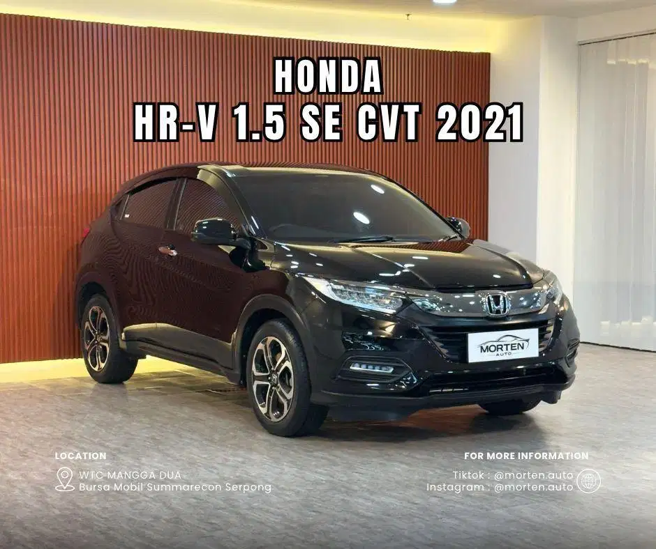Honda HR-V 1.5 SE CVT 2021 Odo 47 Ribu Record Antik Bergaransi