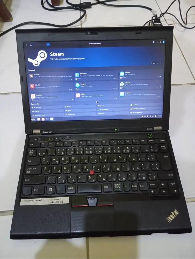 Laptop Lenovo Thinkpad X230 12 RAM 4 GB SSD 128 GB