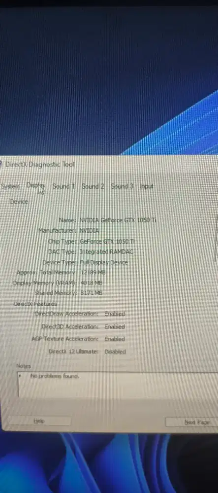 Nvidia Vga RTX 1050ti