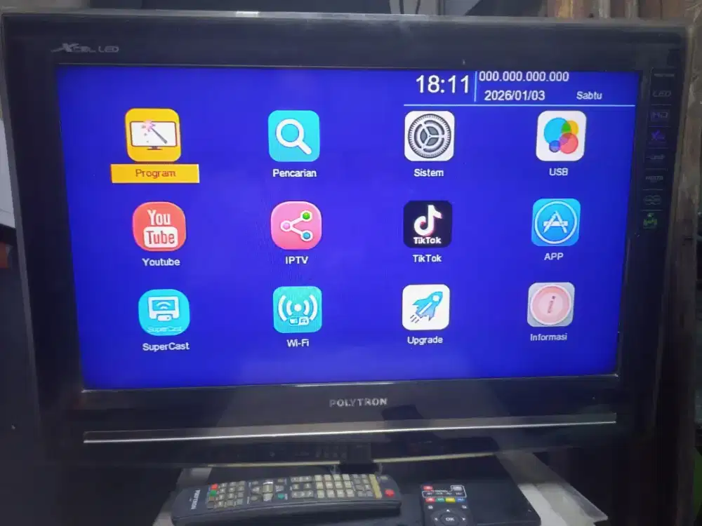 Tv LED 24 inch Polytron Normal Analog