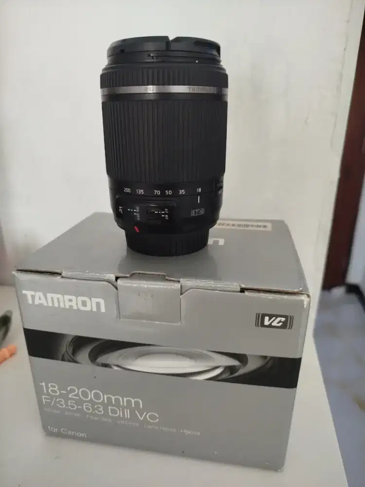 Lensa tamron 18-200mm VC  canon