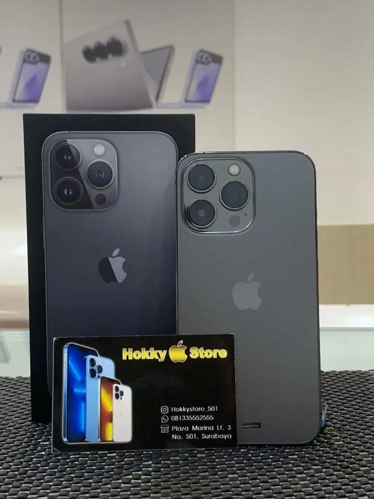 Iphone 13pro/256gb graphite ex ibox bh 78% lengkap minus kabel dta
