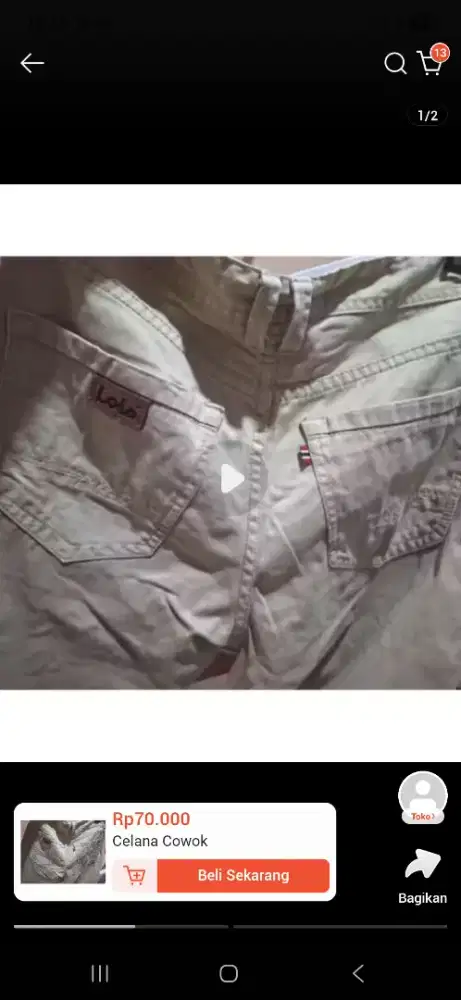 Celana Pria Brand Lois