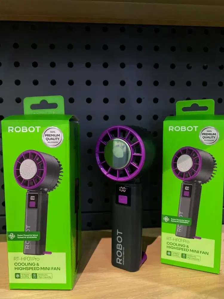 Kipas Genggam Robot RT-HF01 Pro