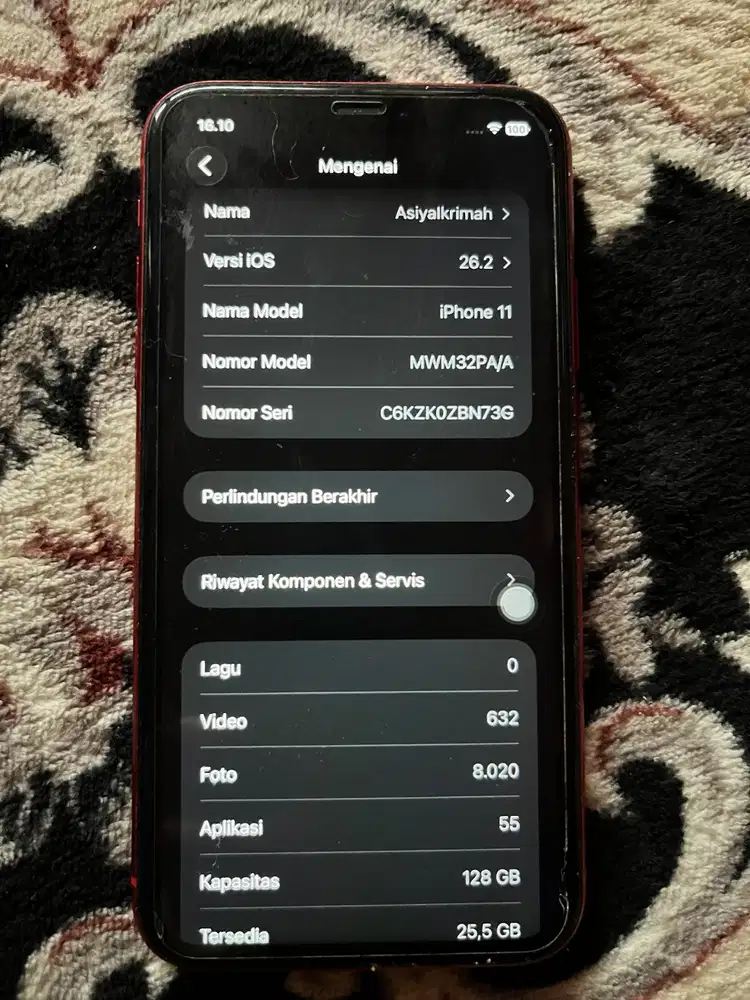 IP11 128gb IBOX Part Ori Semua