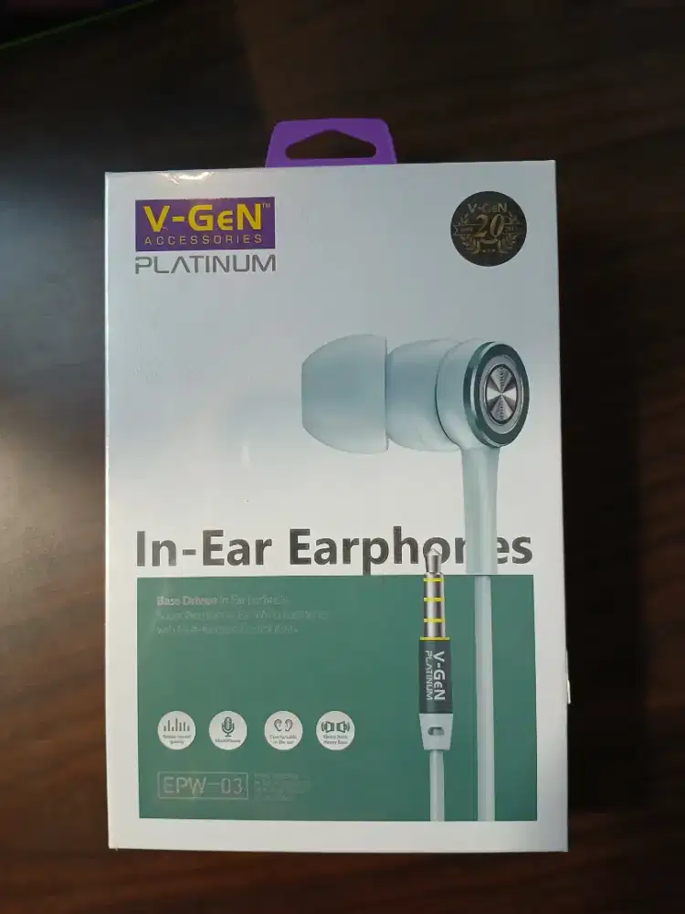 Earphone V-GeN EPW-03 Premium Wired Handsfree Clear Sound Extra Bass