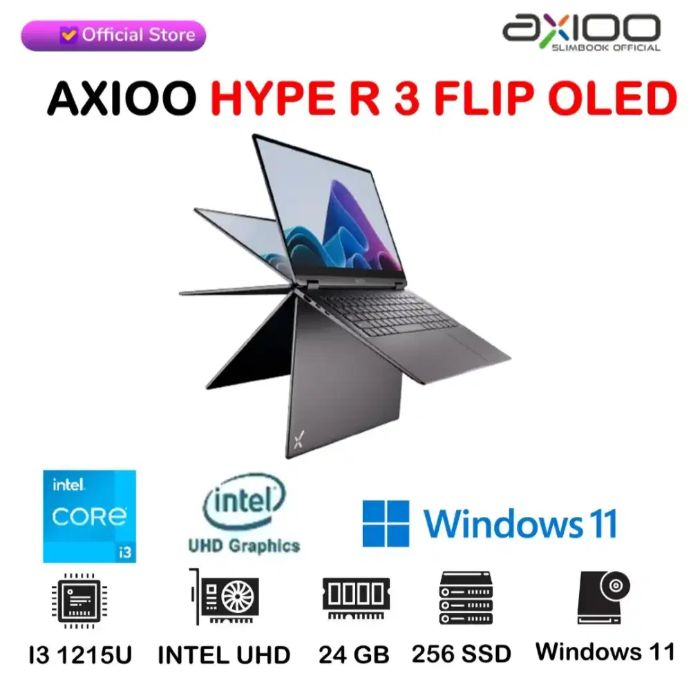 New Axioo Hype-R 3 Flip Oled