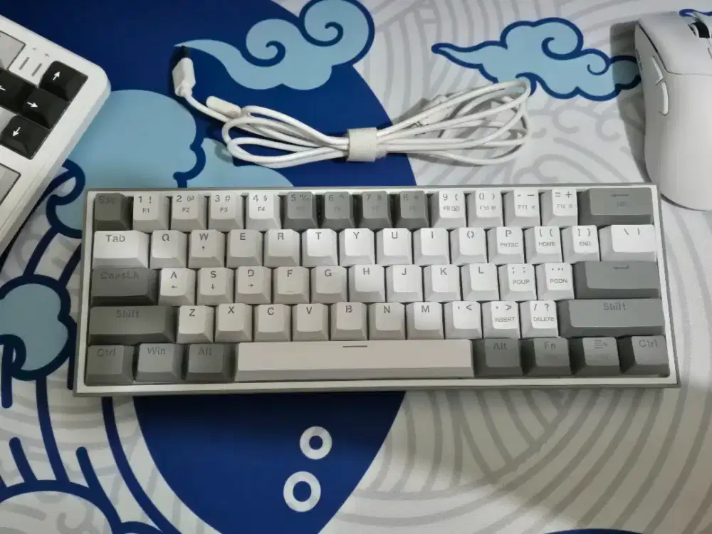 Mechanical Keyboard Red Dragon Rainbow Fizz K617-R (BLUE SWITCH) 60%