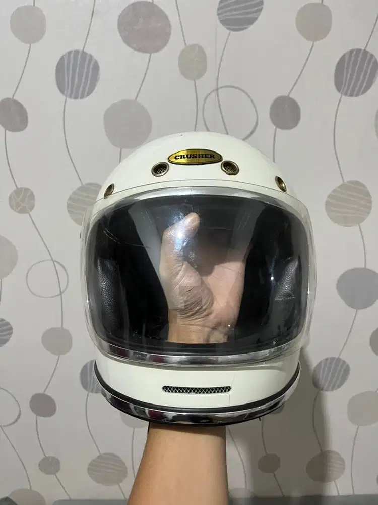 Helm BELL Bullit White Glossy / Helm Custom Classic Retro