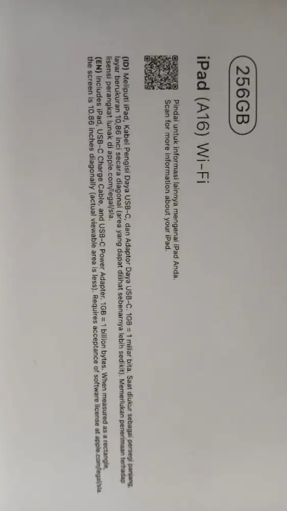 iPad Gen 11 A16 256GB iBox