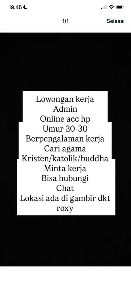 Kerja admin online