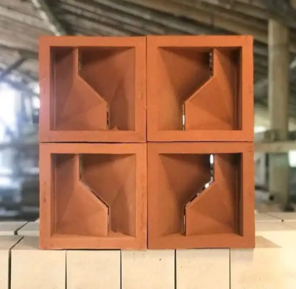 Roster beton minimalis teracota