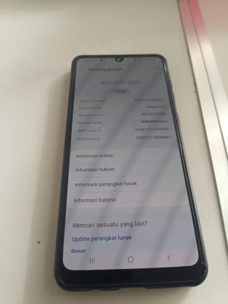 Samsung A31 hitam
