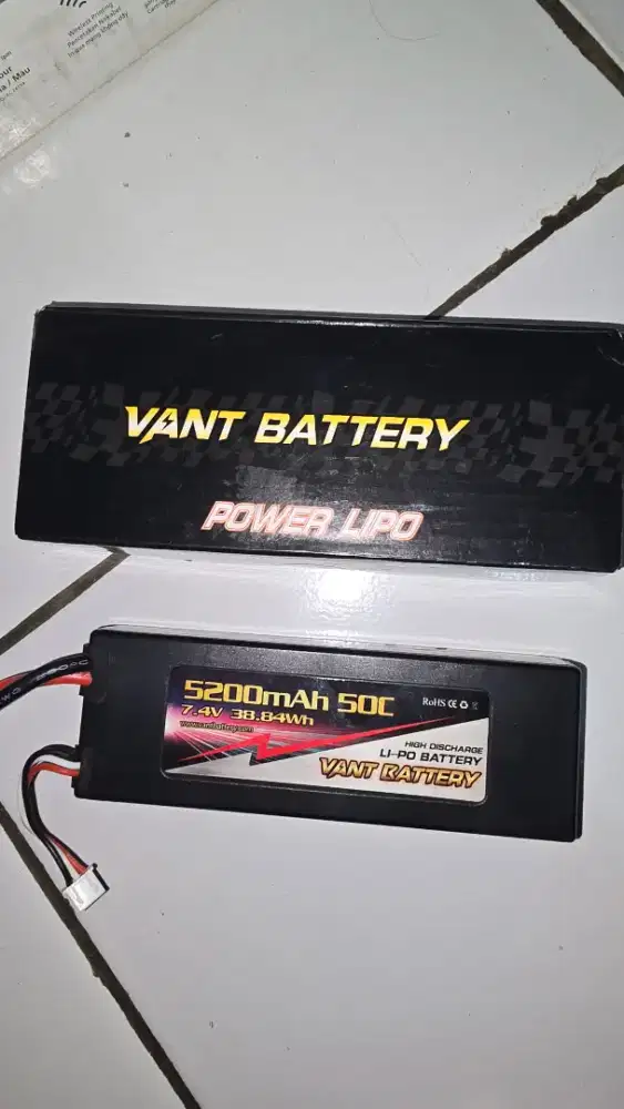 Baterai Lipo 2s Merk Vant Untuk RC Adventure, Drift, Rally, dll