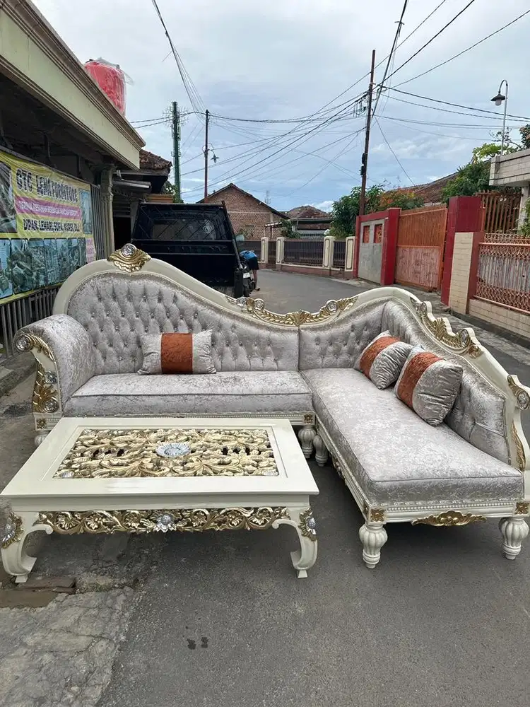 sofa L sultan mewah