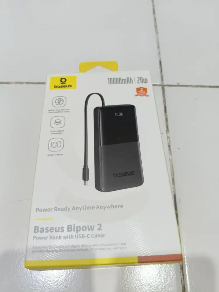 Jual Power Bank Baru Merek Baseus Bipow 2
