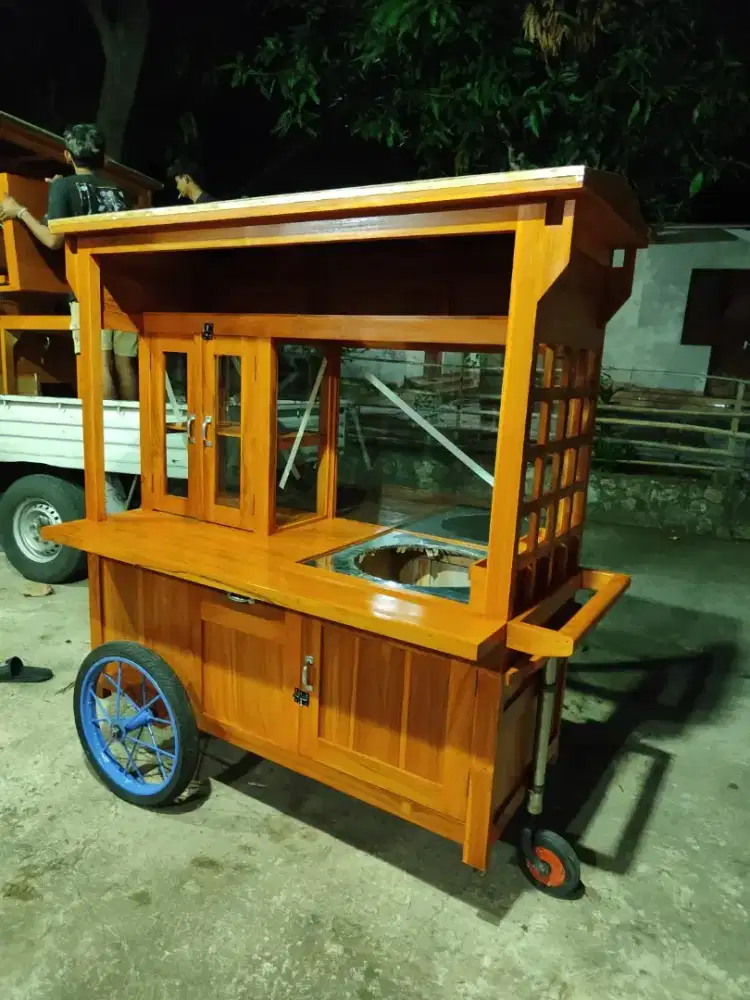 Jual Gerobak kayu Jati Murah