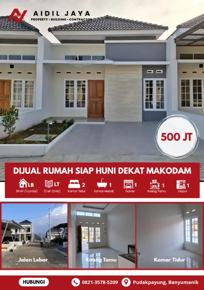 Rumah Cantik Siap Huni Dekat Jl. Raya Semarang - Solo