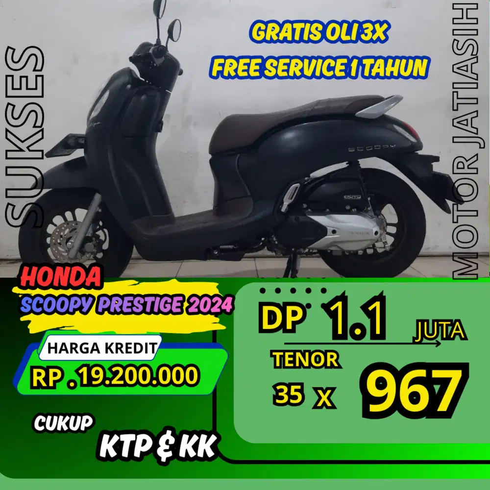 DO MURAH HONDA SCOOPY PREDTIGE 2024 DP 1.1 JUTA BISA CASH/KREDIT