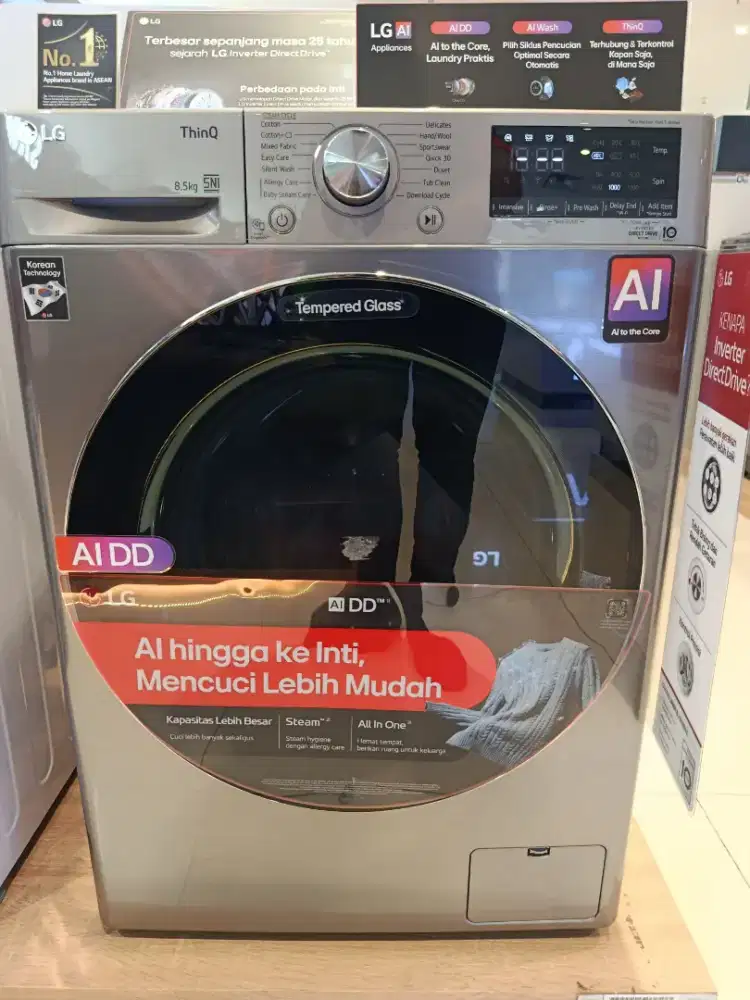 LG FRONT LOADING 8,5KG FV1285S3VS