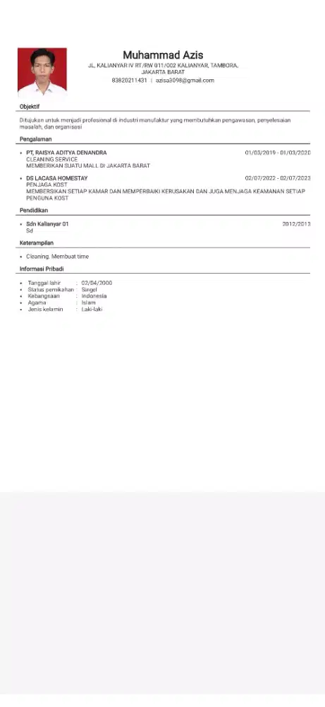 Cari kerjaan apa saja