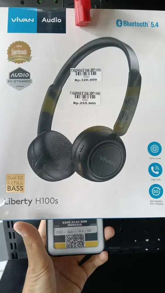 HEADPHONE BT VIVAN LIBERTY H100S