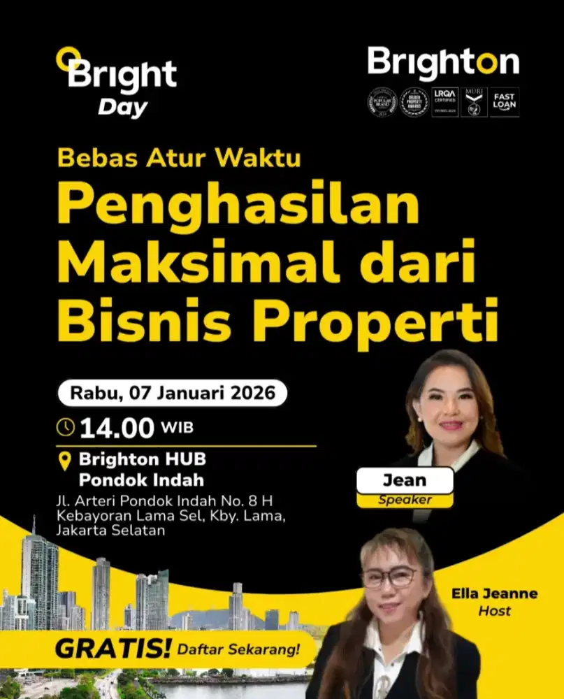 Di Cari Mitra Bisnis Serius ( Agen property ) di Semua kota