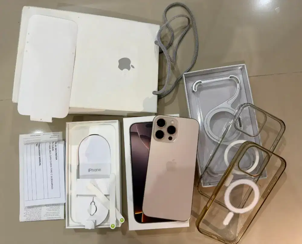 16 Pro Max, 256 GB, BH tinggi 99% Garansi On, FULLSET, BONUS.