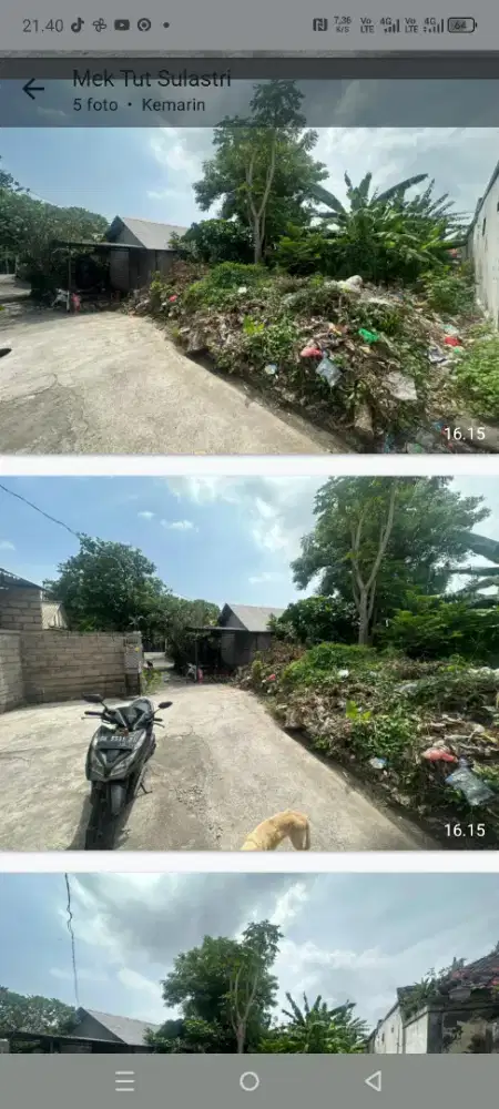 Dijual tanah murah,3 are di jln siulan denpasar bali